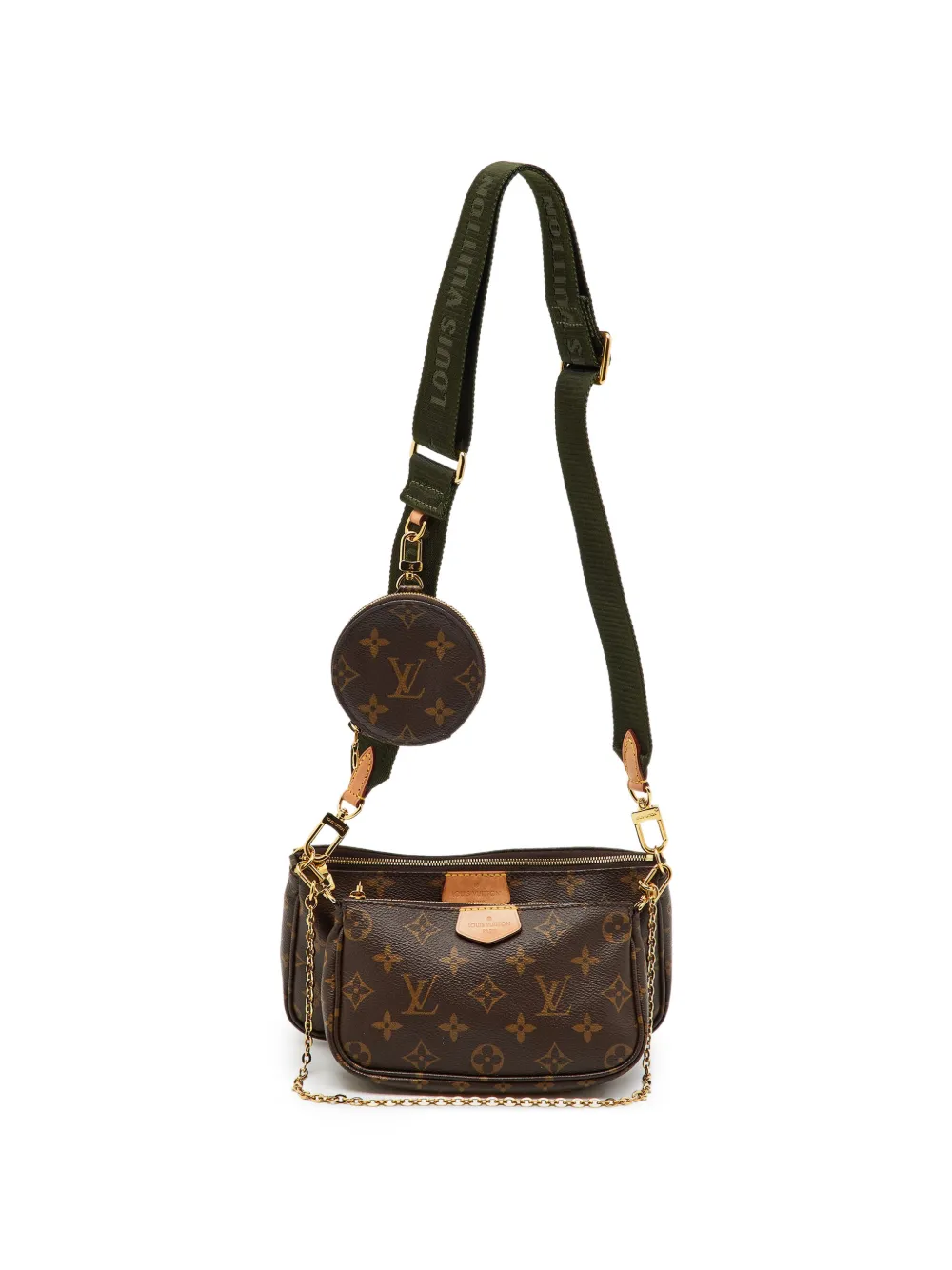 Pre-owned Louis Vuitton 2020 Multi Pochette Accessoires Cross Body Bag In Brown