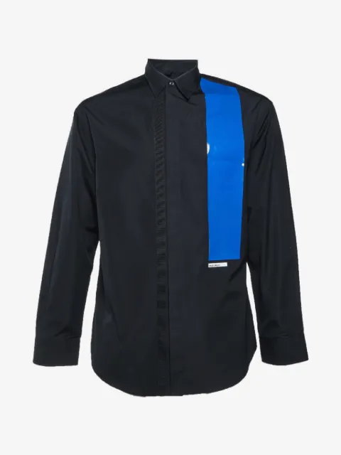 DSQUARED2 camisa con diseño color block y motivo de rayas