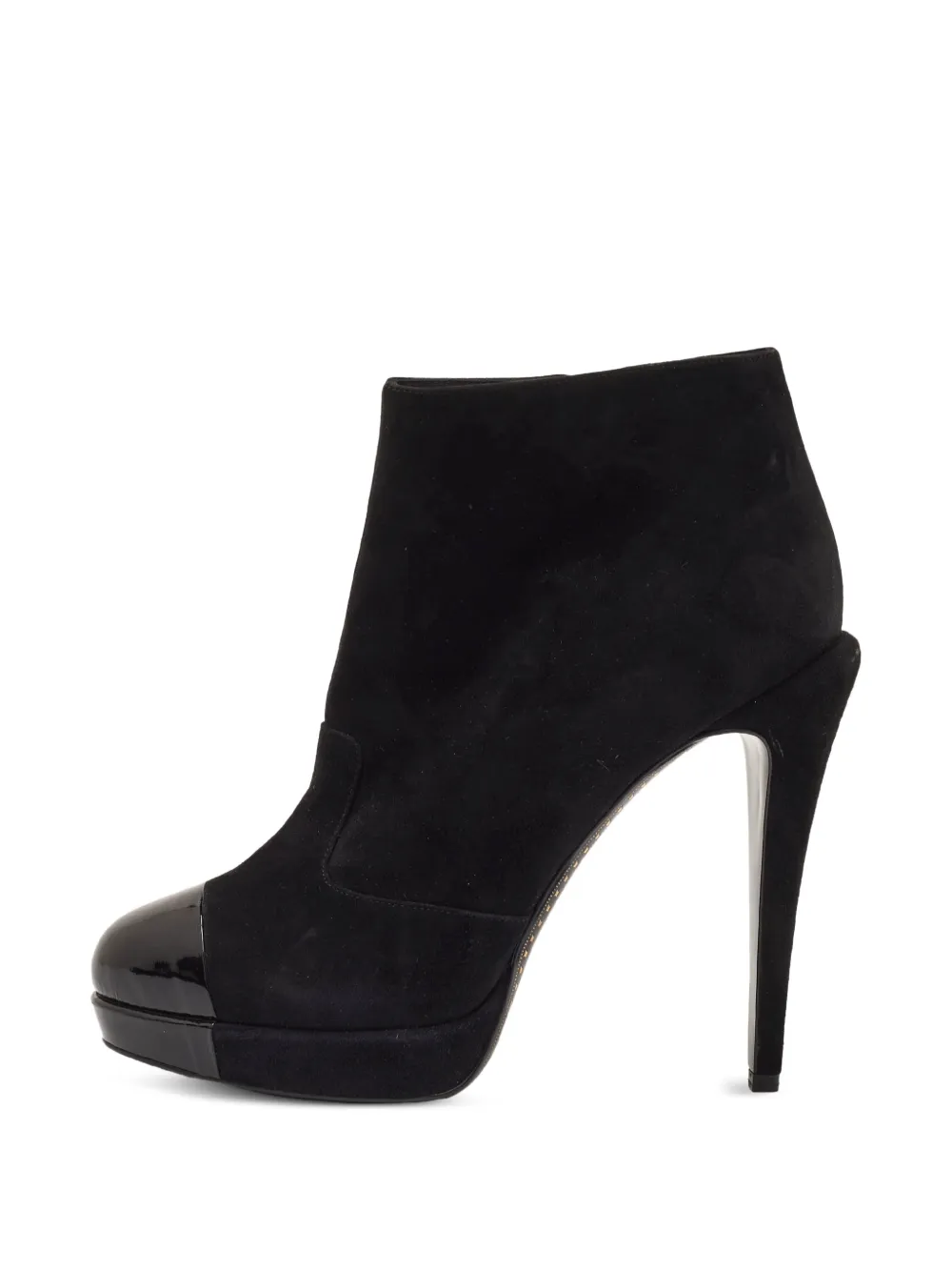 CHANEL Pre-Owned CC cap-toe ankle boots - Black