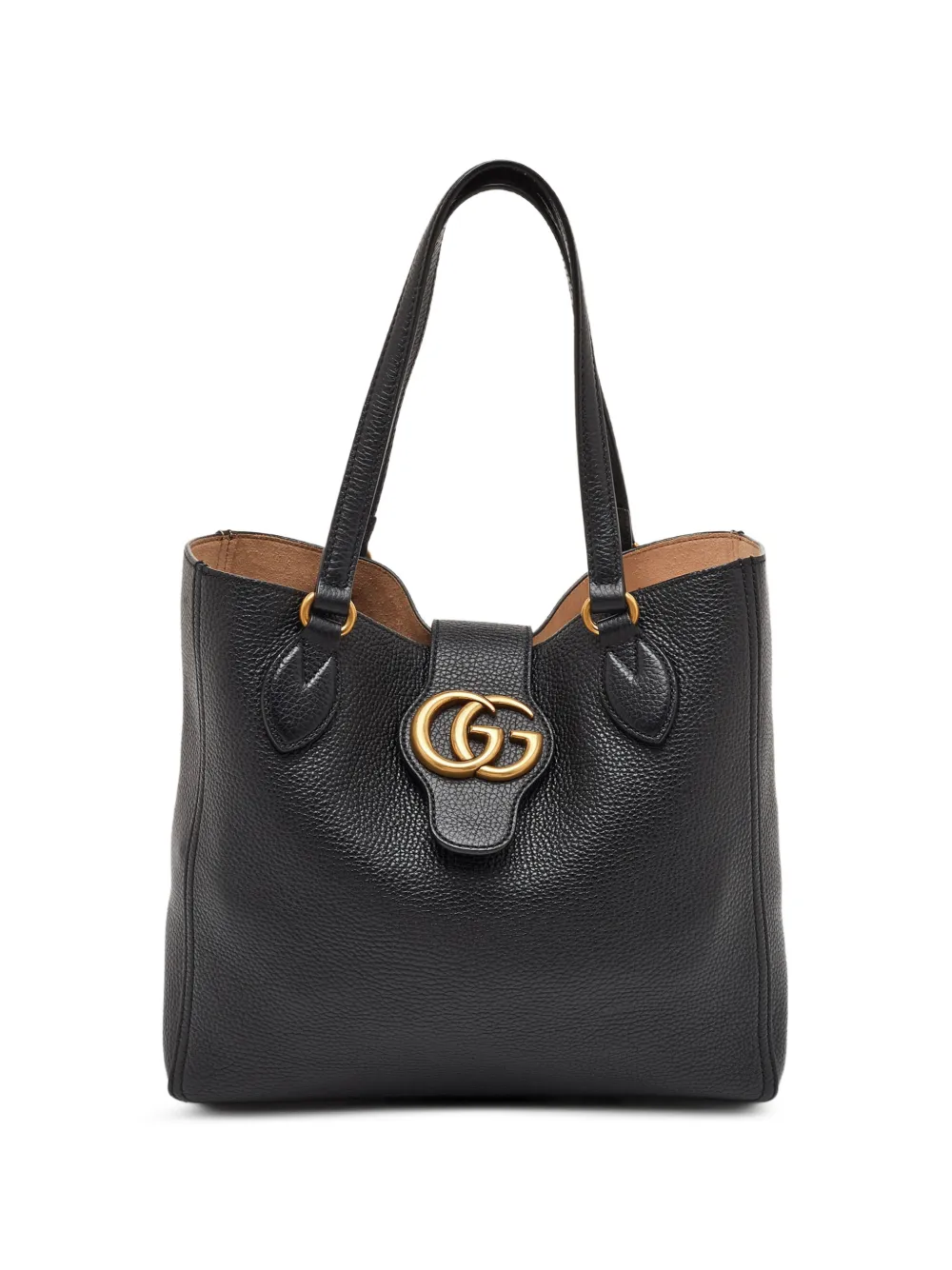 Gucci Pre-Owned small GG Marmont Dahlia tote bag - Nero