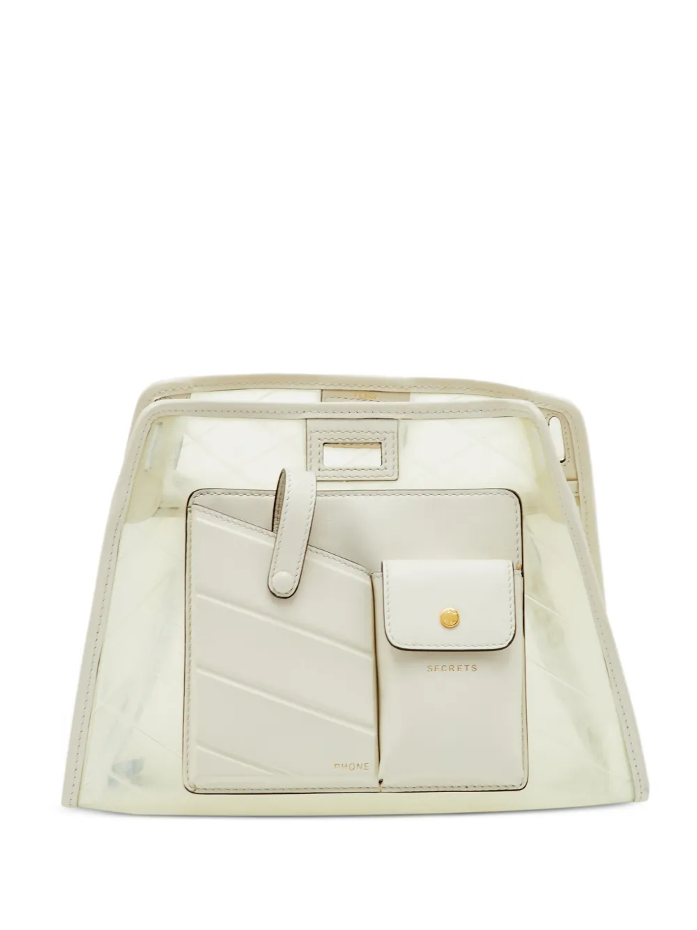 Fendi Pre-Owned Clutch Peekaboo 2019 - Bianco