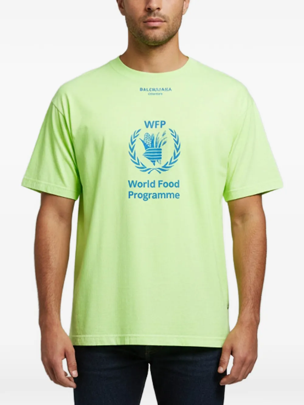 Balenciaga Pre-Owned World Food Programme oversized T-shirt - Verde