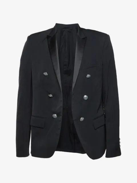 Balmain Pre-Owned double-breasted open-front blazer