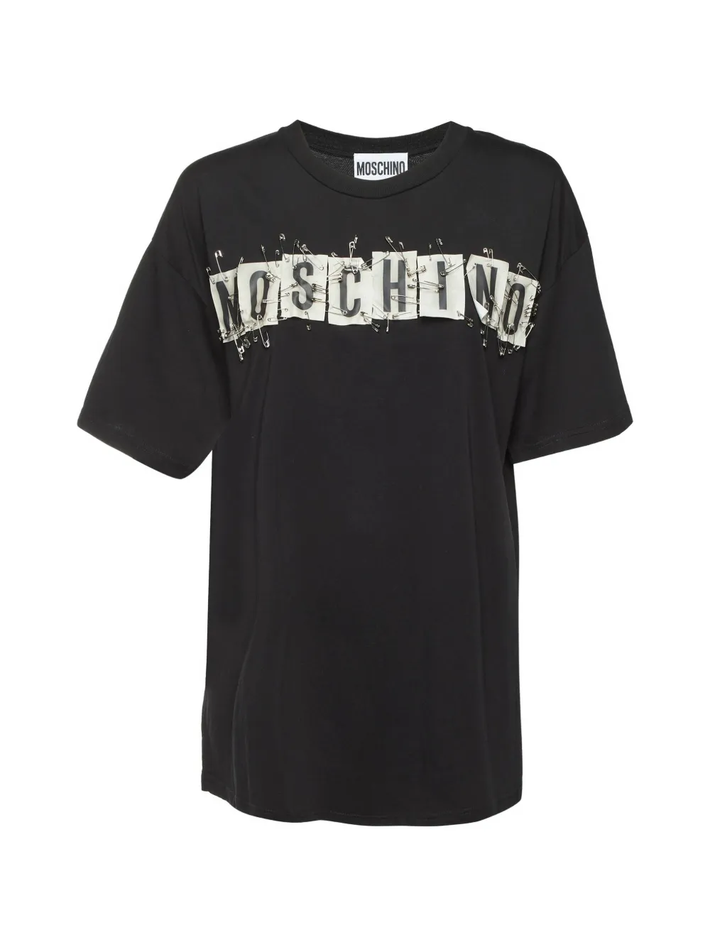 Moschino Pre-Owned Safety Pin cotton T-shirt - Nero