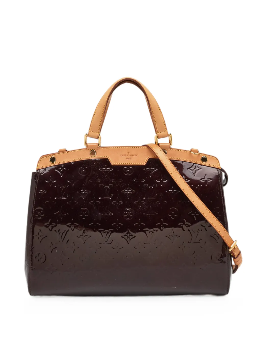 Louis Vuitton Pre-Owned Borsa a mano Brea GM in pelle Monogram Vernis 2011 - Marrone