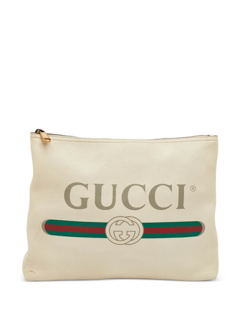 Gucci Pre-Owned Clutch con logo - Toni neutri