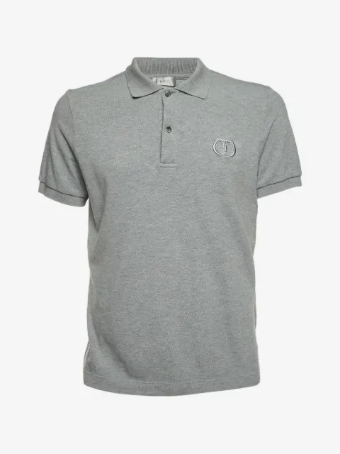 Christian Dior Pre-Owned logo-embroidered piqué polo shirt