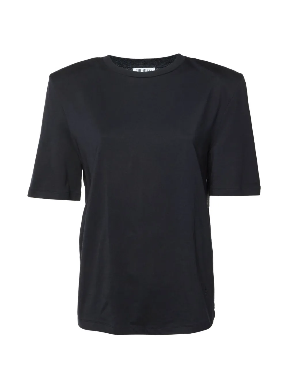 The Attico structured-shoulder T-shirt - Schwarz