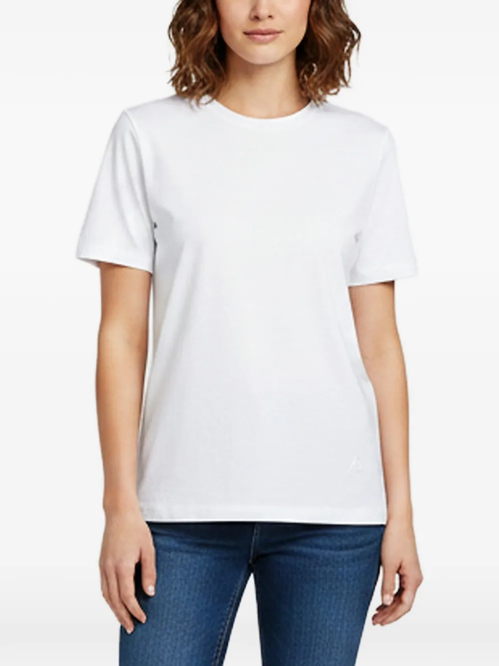 The Attico embroidered-logo T-shirt - Bianco