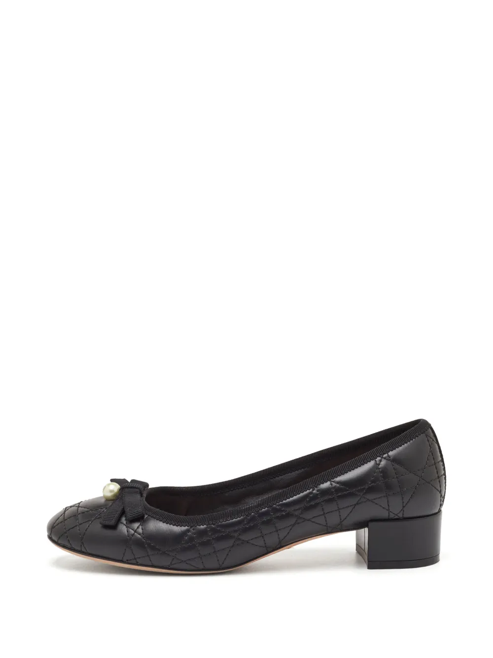 Christian Dior Pre-Owned Gesteppte Cannage Pumps - Schwarz