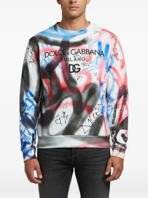 Dolce & Gabbana Pre-Owned graffiti-print jersey sweatshirt