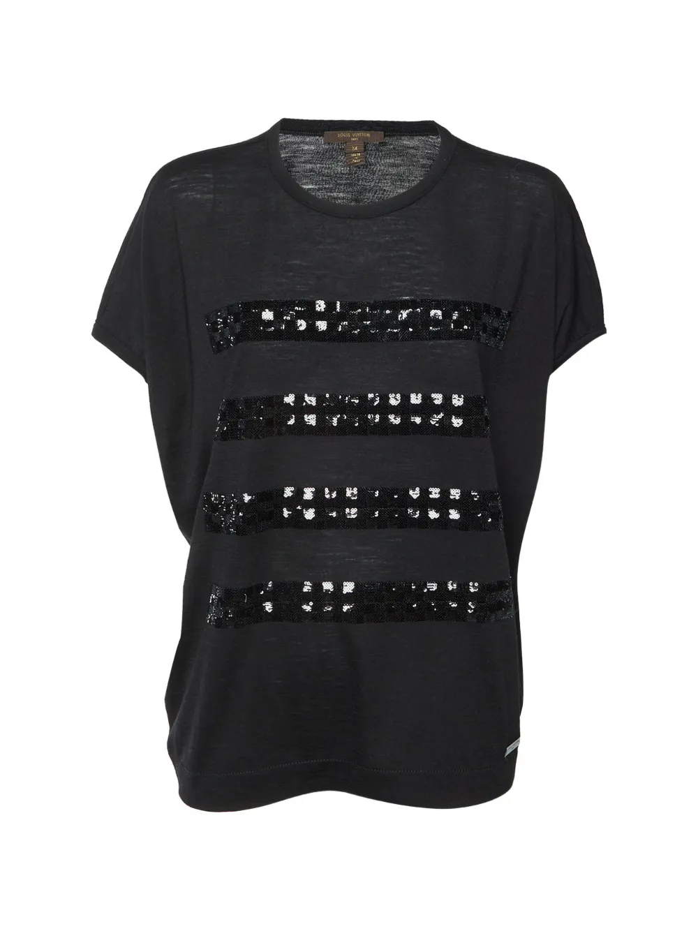 Louis Vuitton Pre-Owned T-shirt con paillettes - Nero