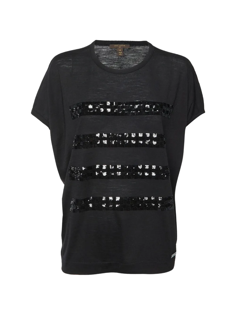 Louis Vuitton Pre-Owned T-shirt con paillettes - Nero