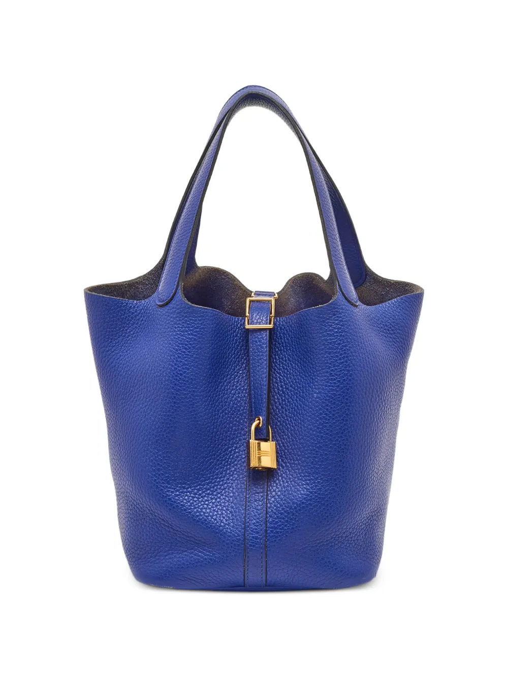 Hermès Pre-Owned Borsa tote Picotin 22 in pelle Taurillon Clemence 2018 - Blu