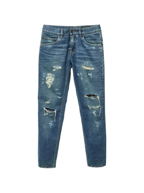 Dolce & Gabbana Pre-Owned jean slim à effet usé