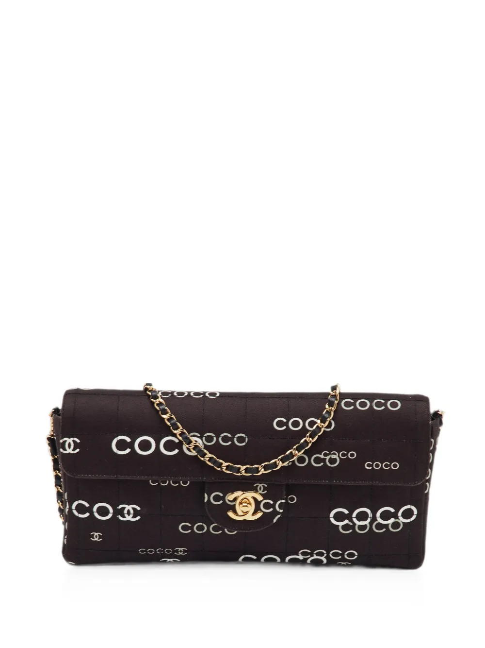 CHANEL Pre-Owned Chocolate Bar Schultertasche mit CC Lock - Schwarz