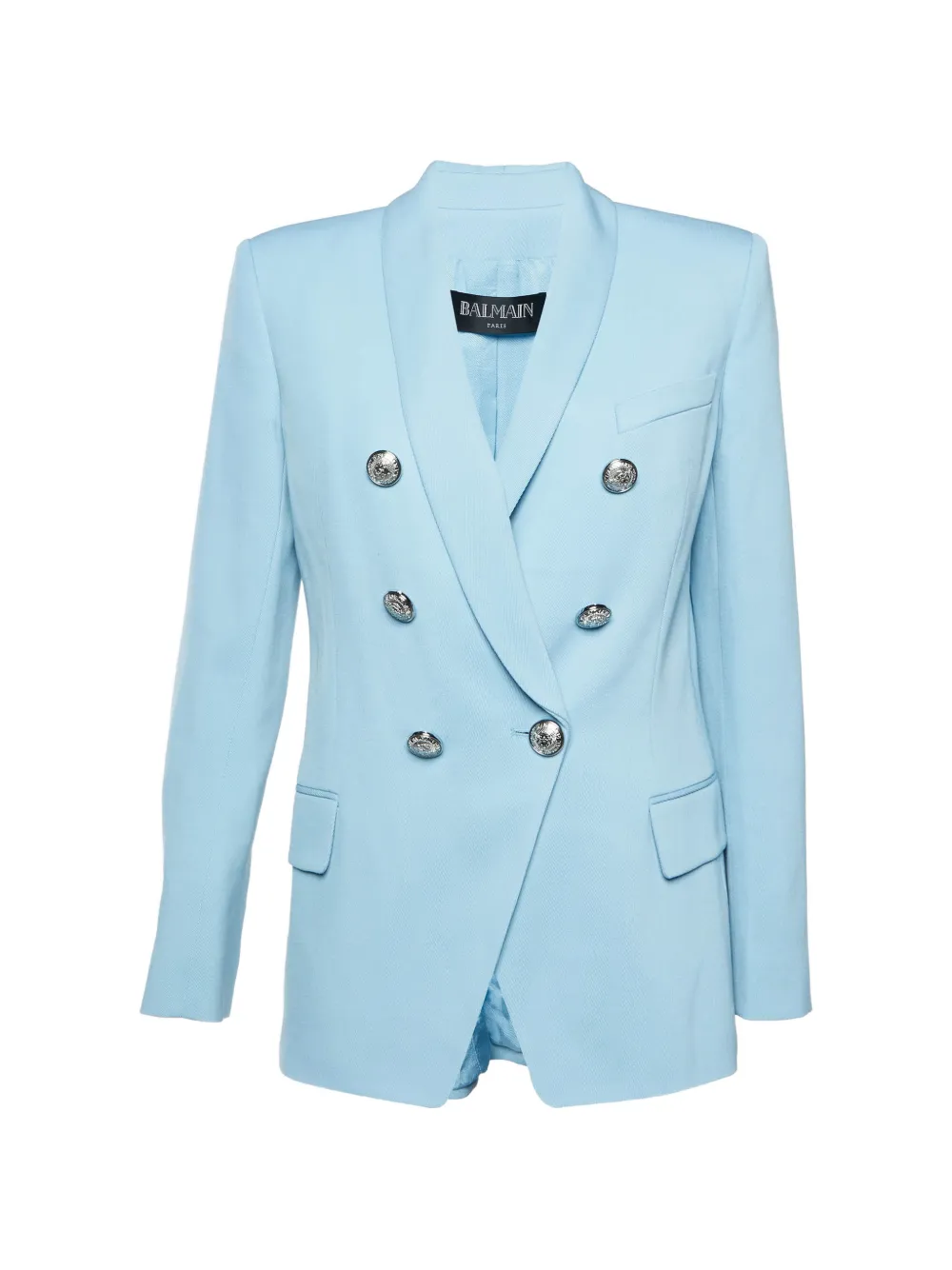 Balmain Pre-Owned Blazer doppiopetto - Blu
