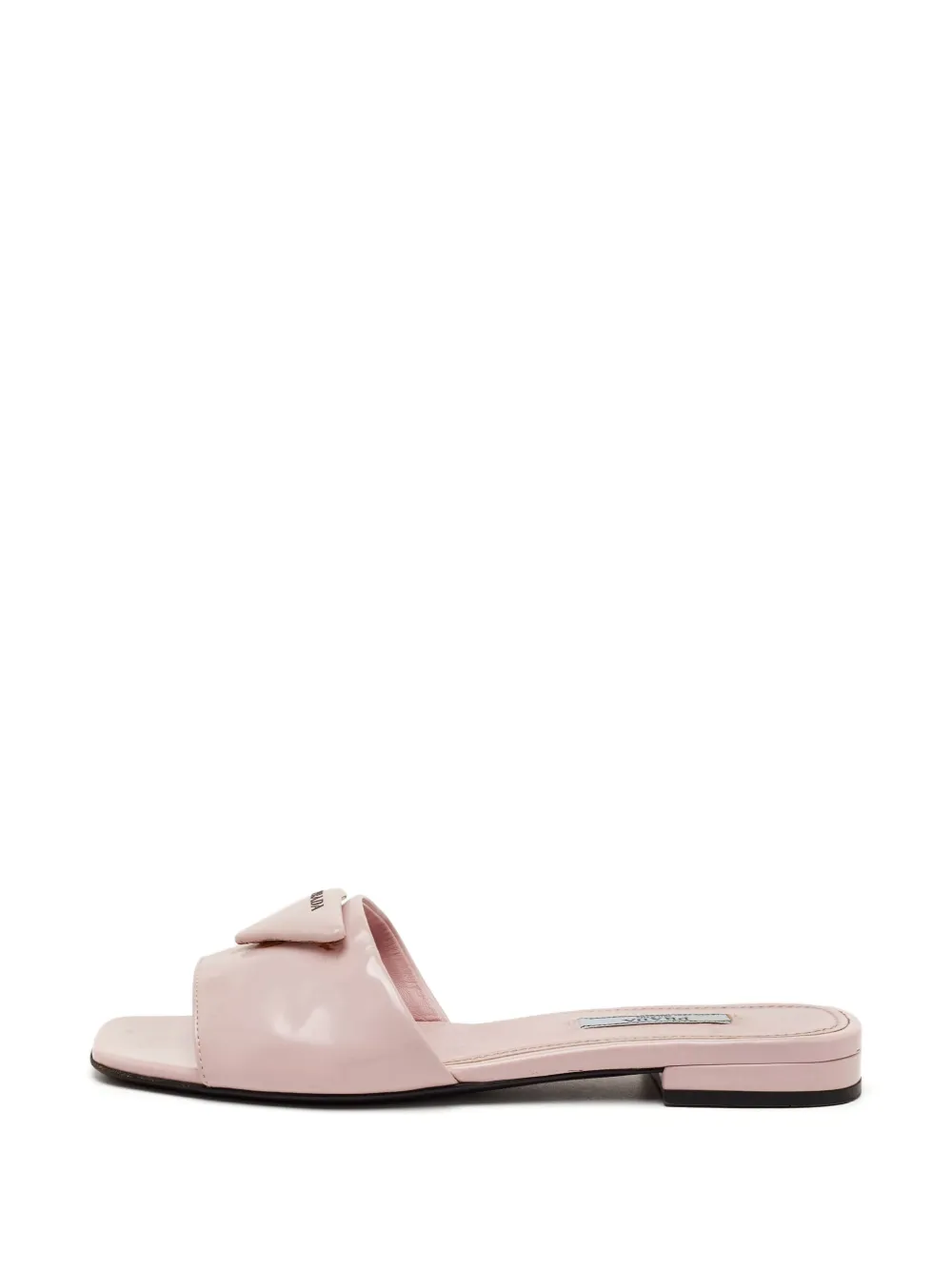 Prada Pre-Owned logo-detail leather flat sandals - Rosa