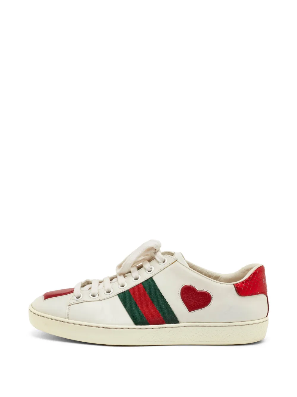 Gucci Pre-Owned Ace Heart sneakers - Nude