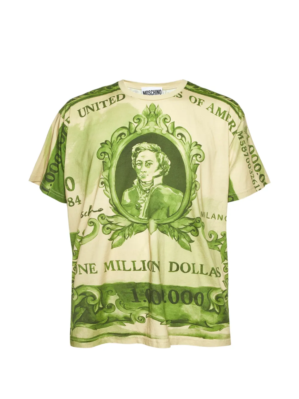 Moschino Pre-Owned Dollar-print T-shirt - Toni neutri