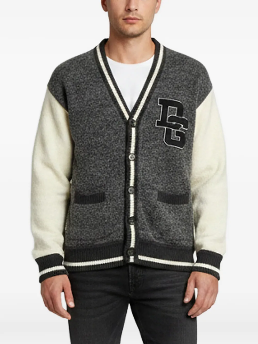 Dolce & Gabbana Pre-Owned logo-detail cardigan - Grigio