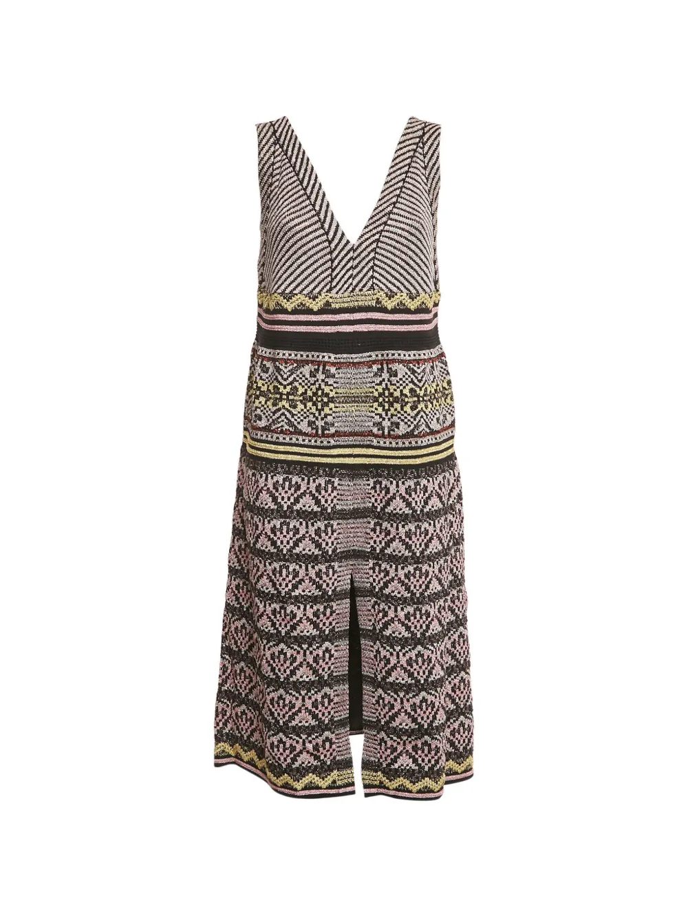 Missoni Pre-Owned Abito lamé con scollo a V - Nero