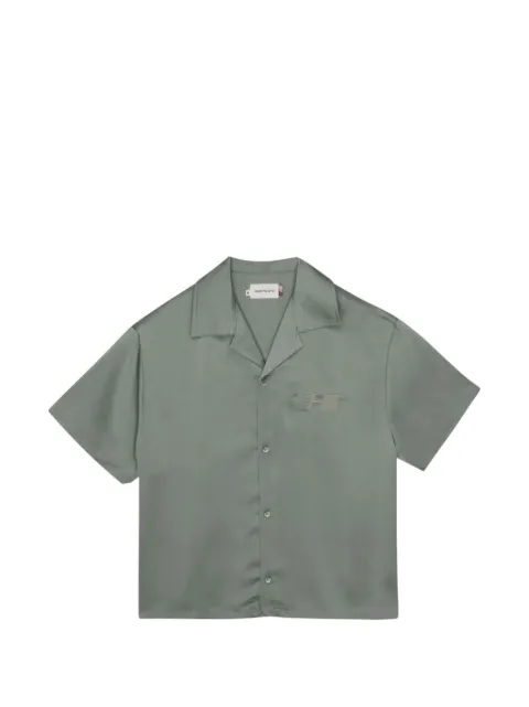 Honor The Gift satin embroidered-logo shirt