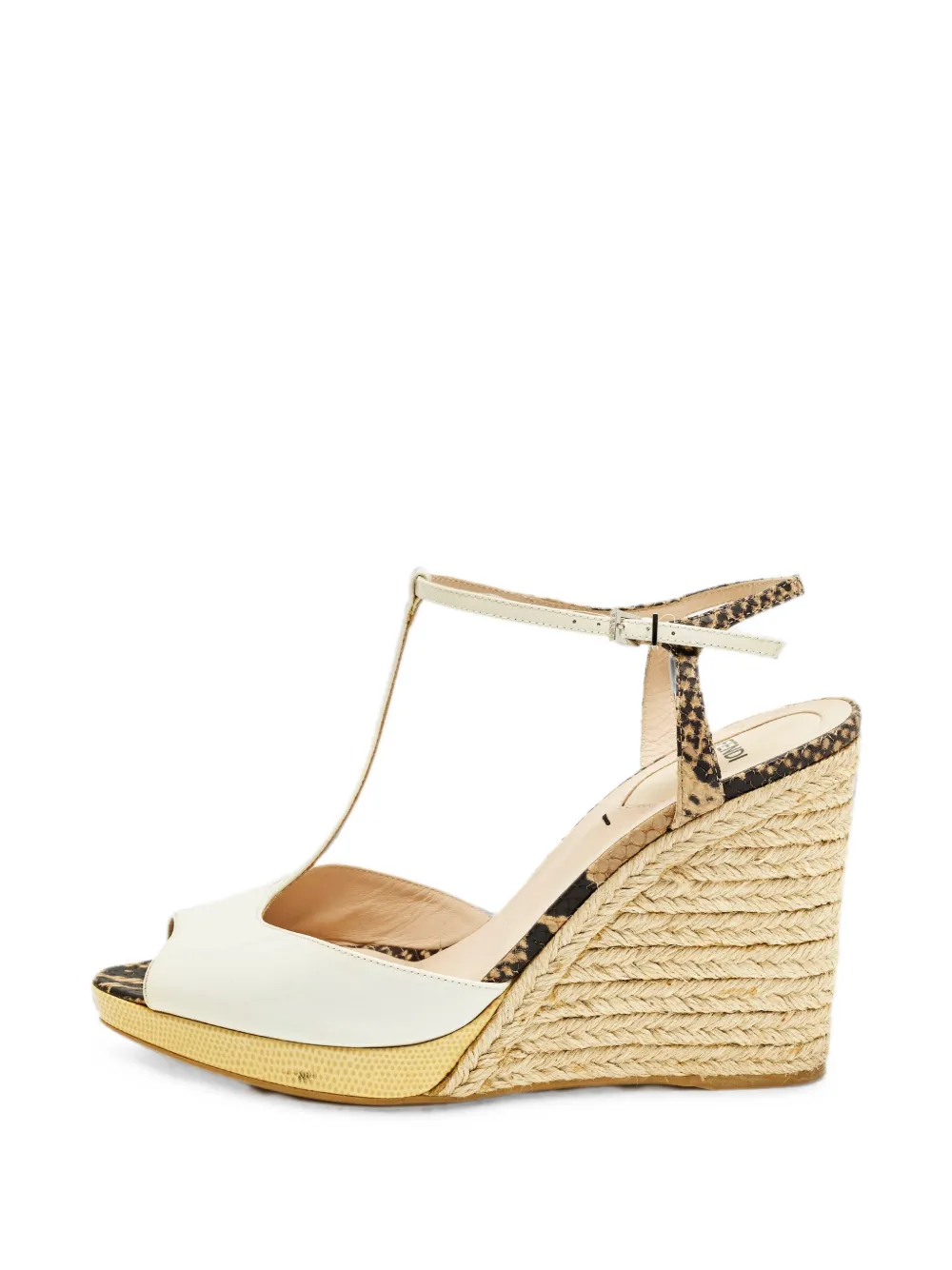 Fendi Pre-Owned Elodie wedge sandals - Toni neutri