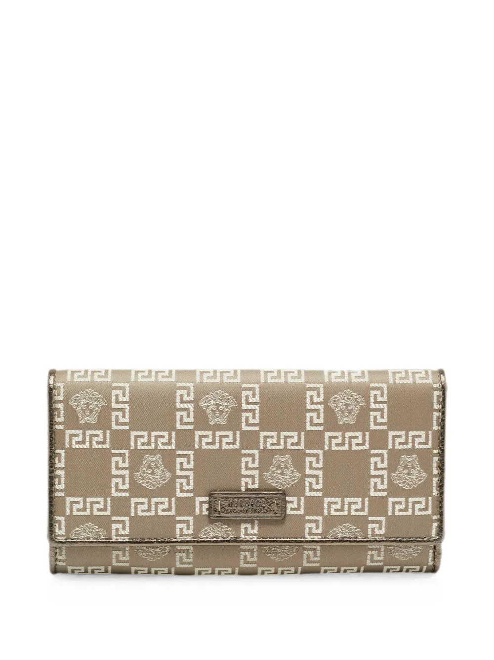 Versace Pre-Owned Portafoglio tri-fold Medusa - Toni neutri