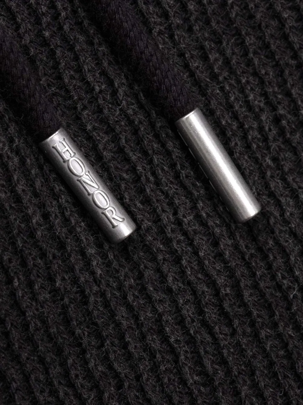 Honor The Gift Ribgebreide shorts met trekkoord Zwart