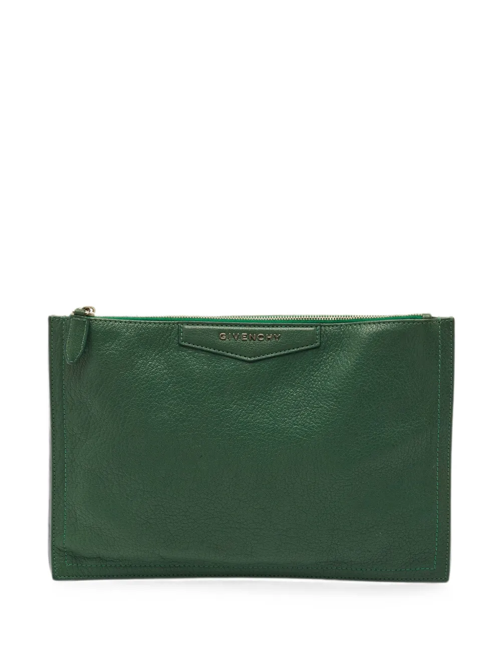 Givenchy Pre-Owned Antigona zip clutch bag - Verde
