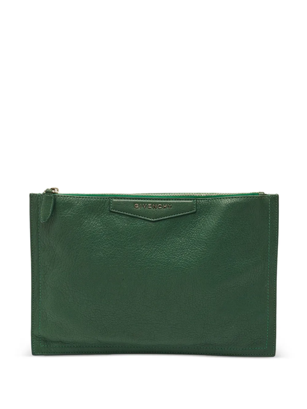 Givenchy Pre-Owned Antigona zip clutch bag - Verde