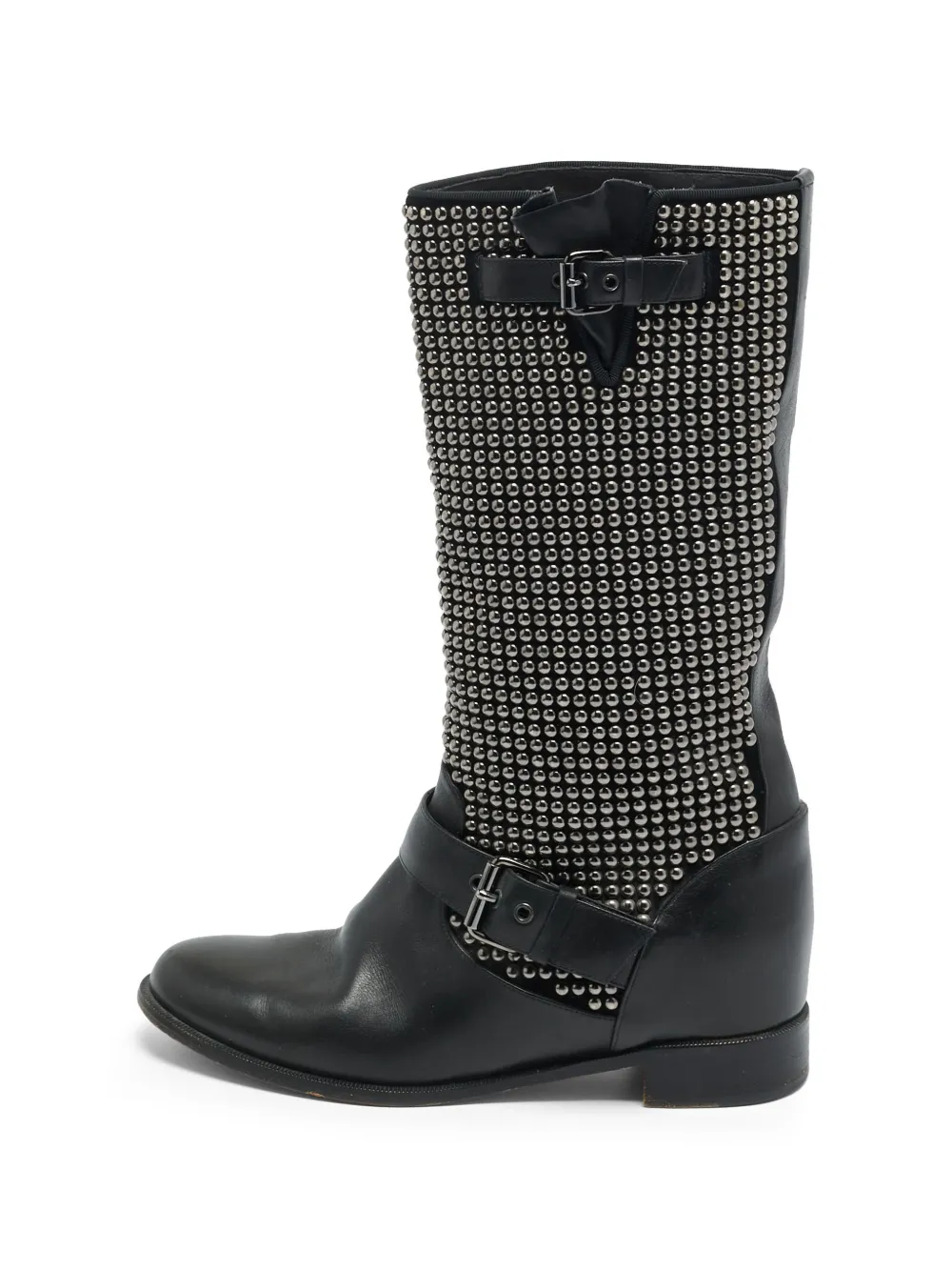 Christian Louboutin Pre-Owned Stiefeletten mit Nieten - Schwarz