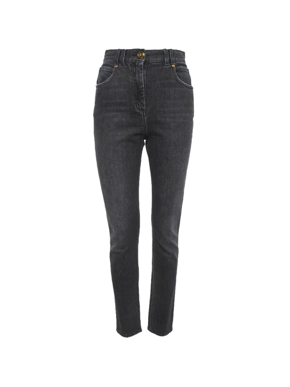 Balmain Pre-Owned faded-wash skinny jeans - Schwarz