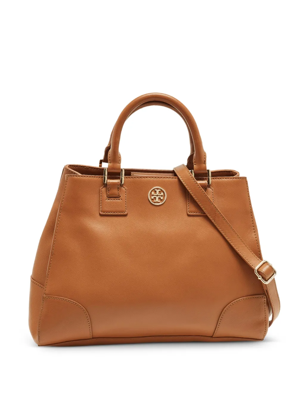 Tory Burch Borsa tote Robinson in pelle - Marrone