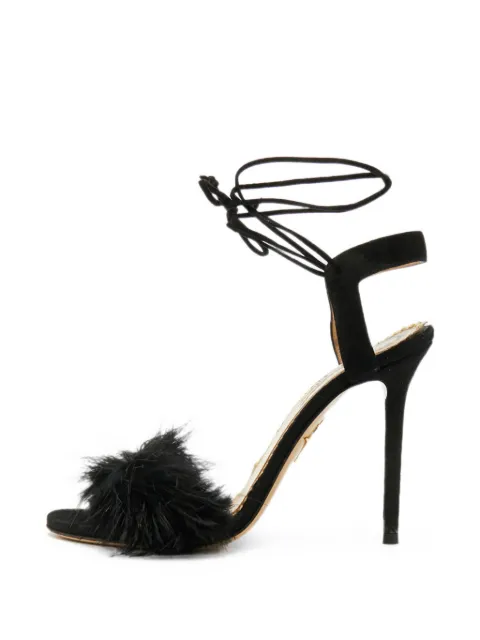 Charlotte Olympia Salsa feather sandals