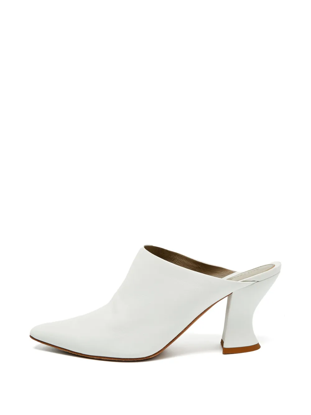 Bottega Veneta Pre-Owned Almond pointed-toe mules - Bianco