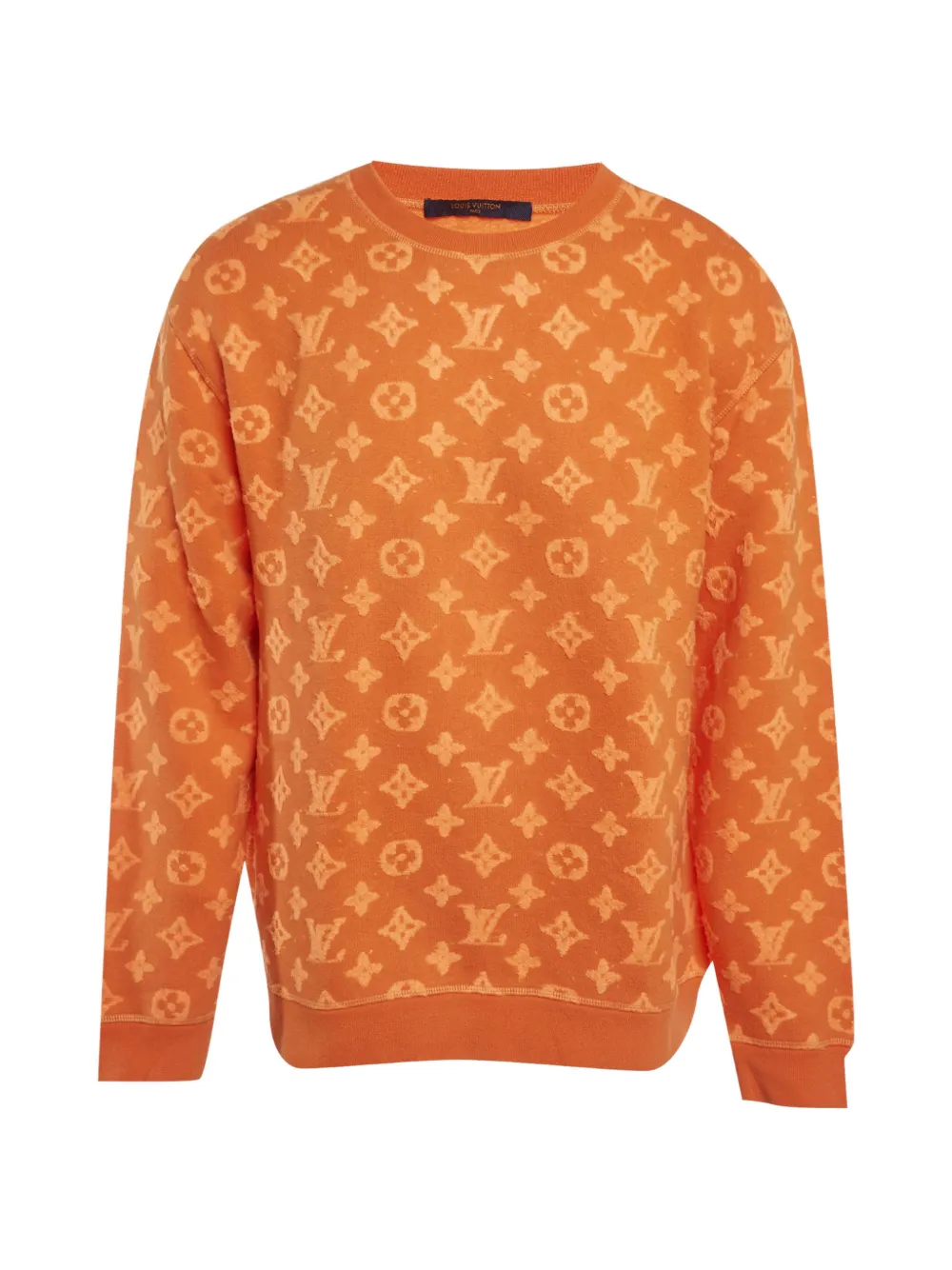 Louis Vuitton Pre-Owned monogram-pattern sweatshirt - Arancione