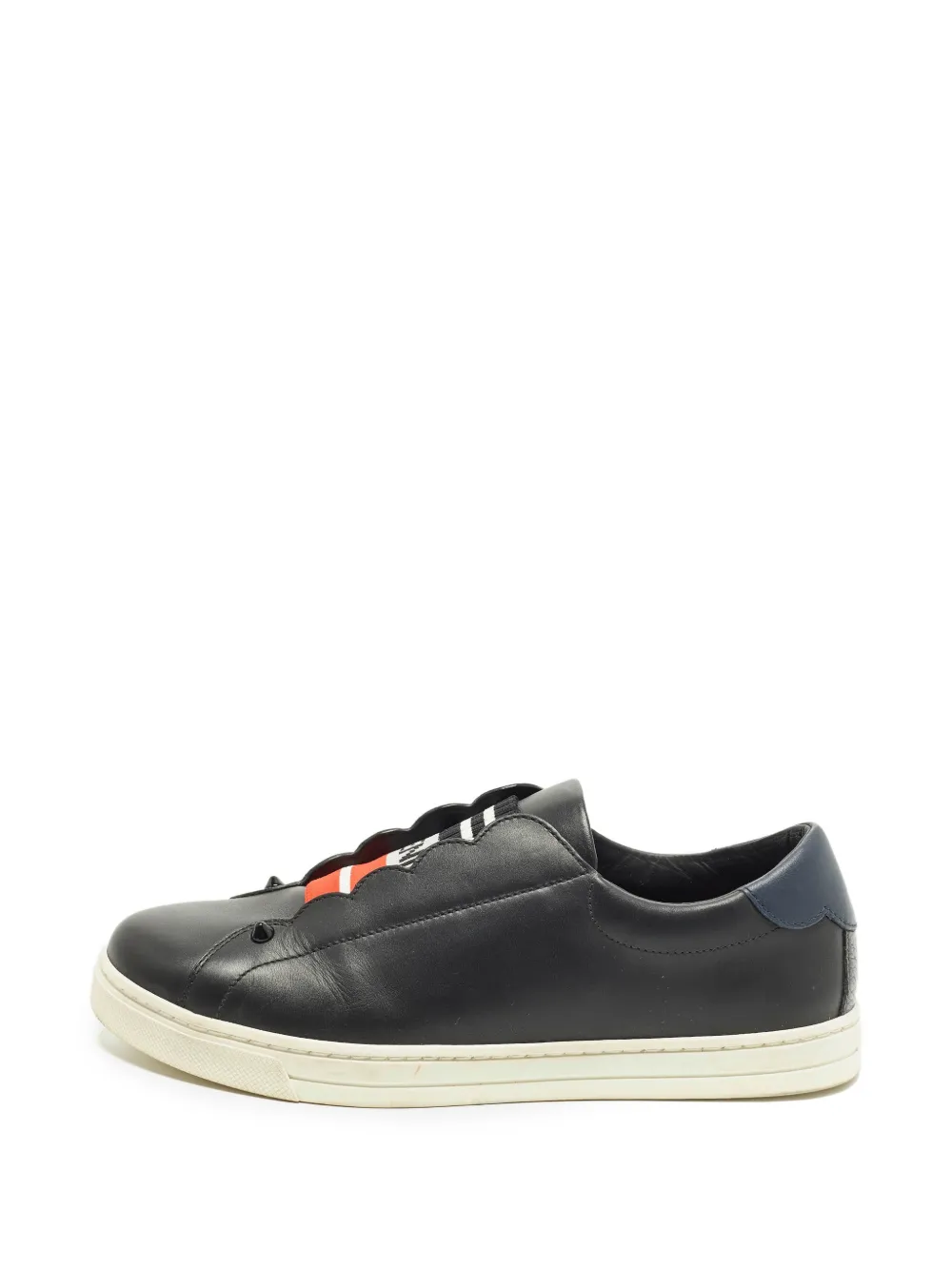 Fendi Pre-Owned Rockoclick scalloped slip-on sneakers - Nero