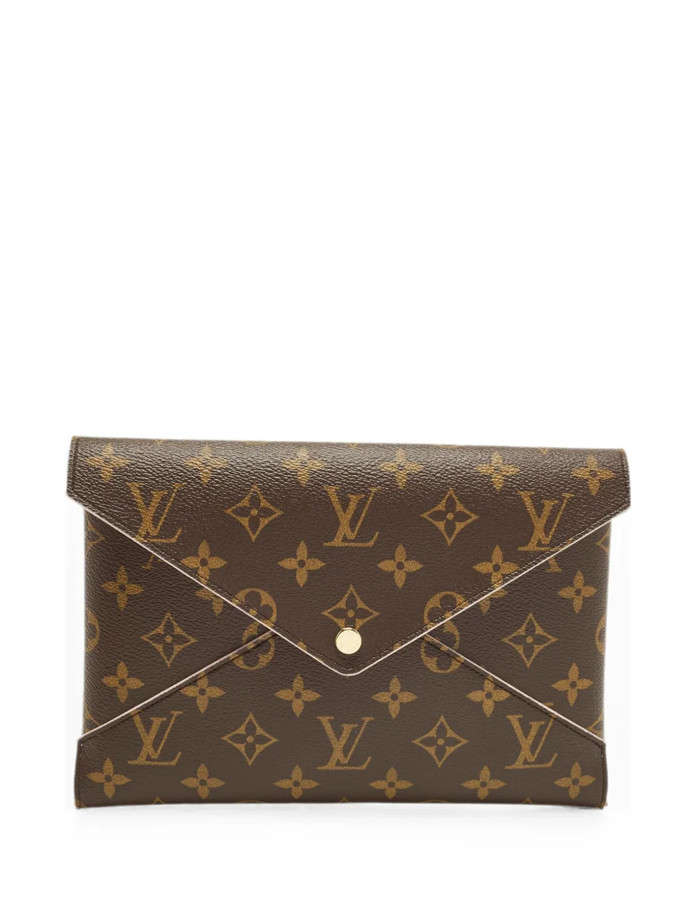 Pre-owned Louis Vuitton Kirigami Monogram-pattern Pouch Set (set Of Three) In Brown