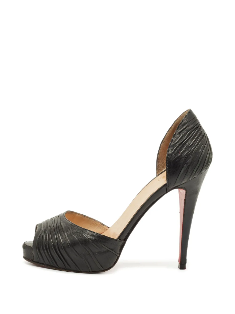 Christian Louboutin Pre-Owned Armadillo leather heeled d'Orsay pumps - Schwarz