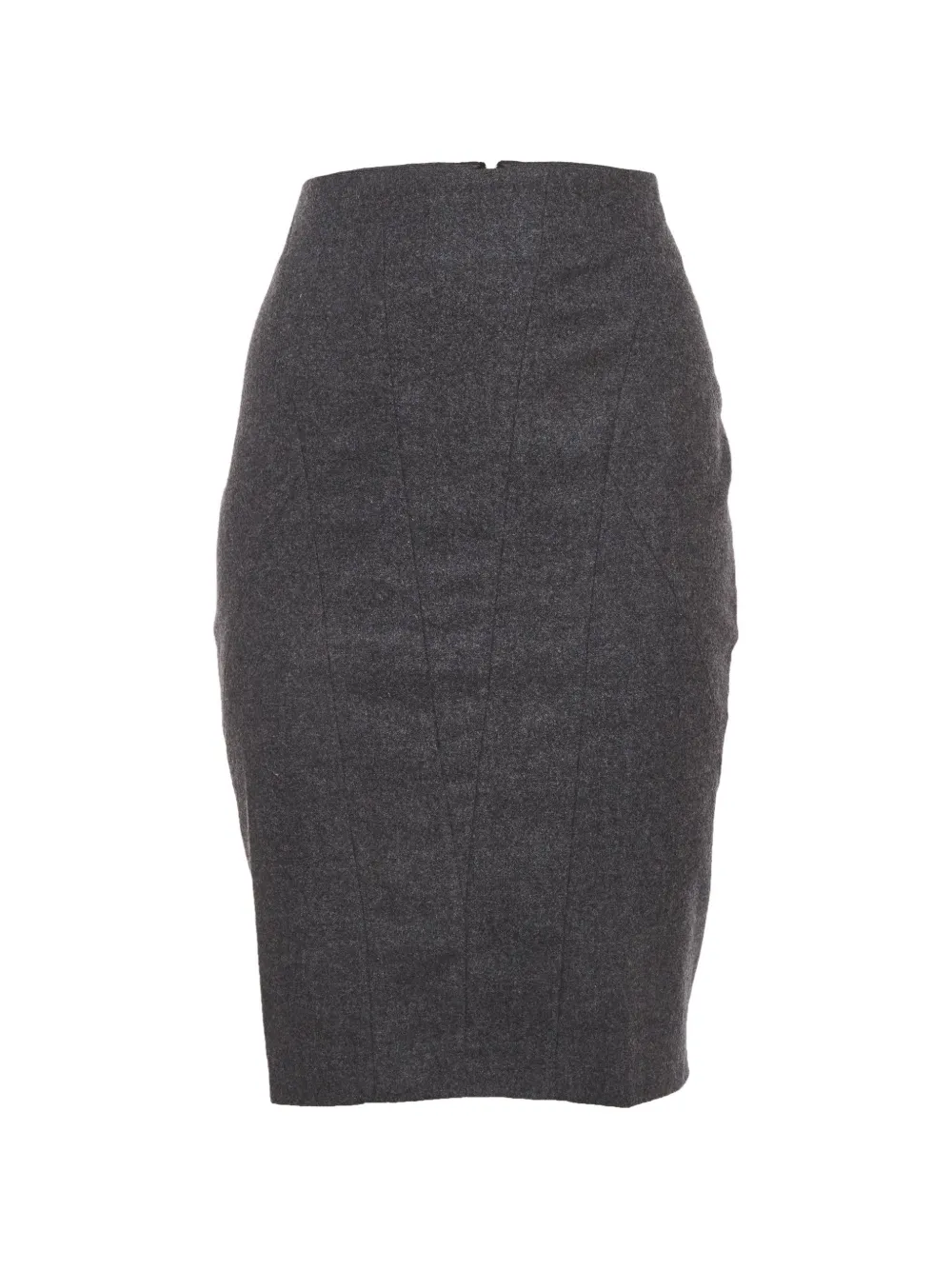 Brunello Cucinelli Vintage felt pencil mini skirt - Grigio