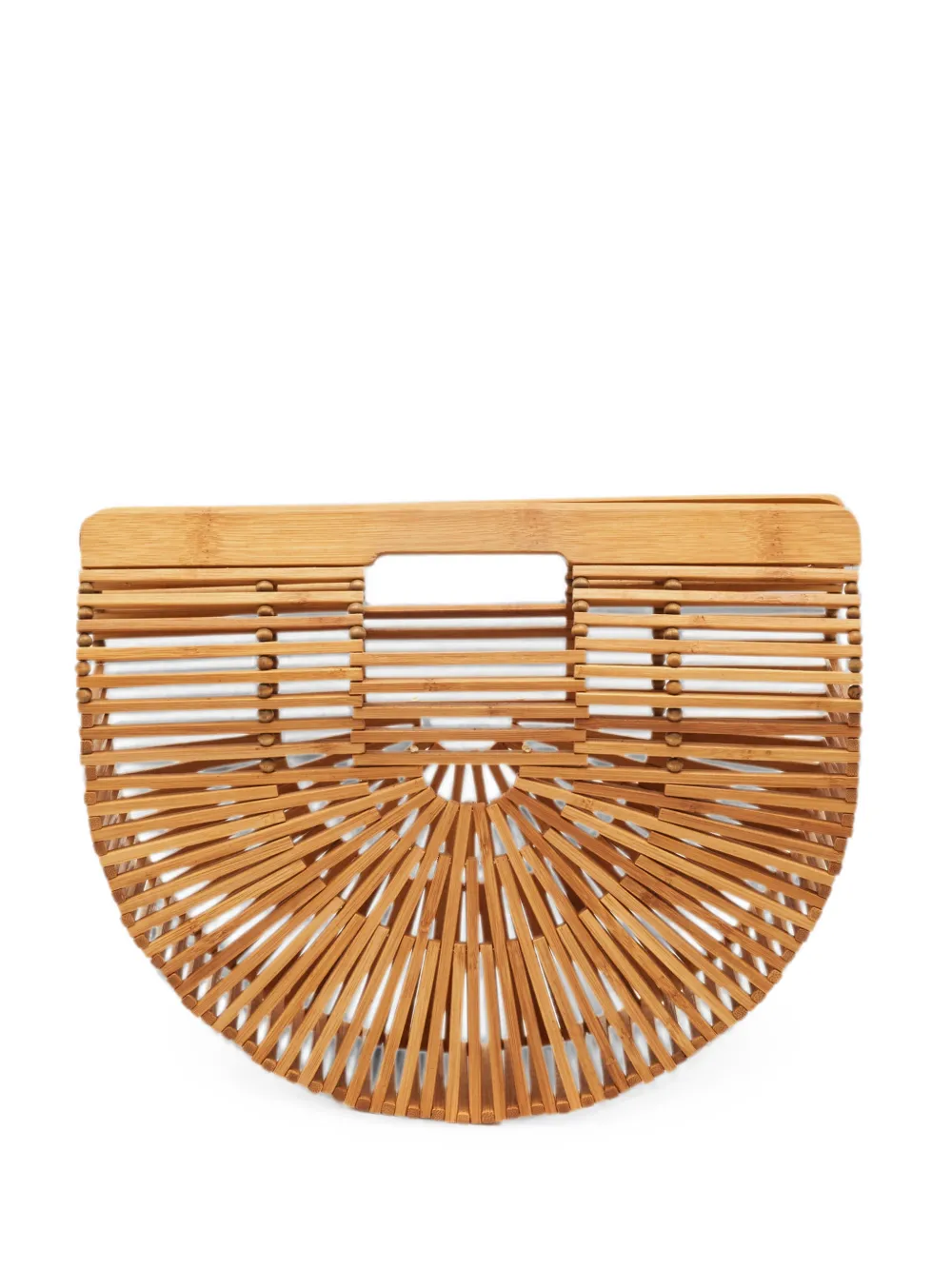 Cult Gaia small Ark bamboo clutch bag - Toni neutri