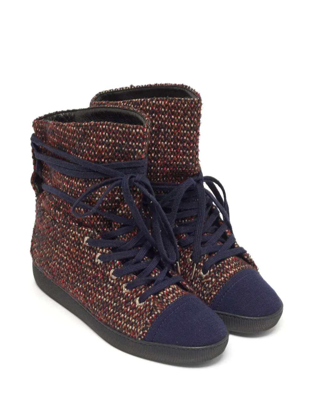 CHANEL Pre-Owned interlocking-CC sneakers - Blau
