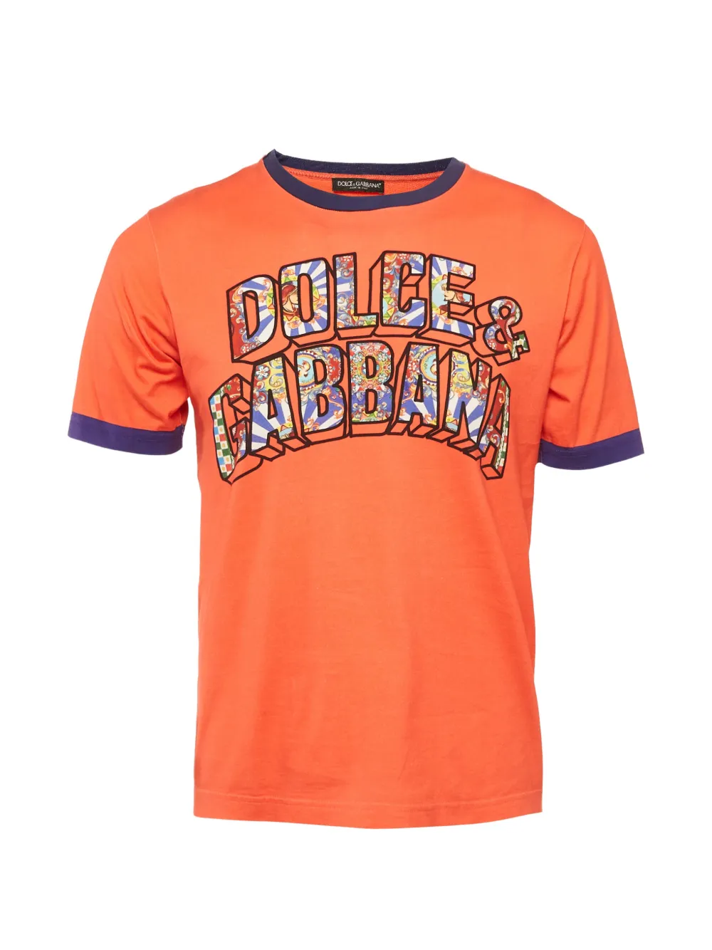 Dolce & Gabbana Pre-Owned Crociata T-shirt - Arancione