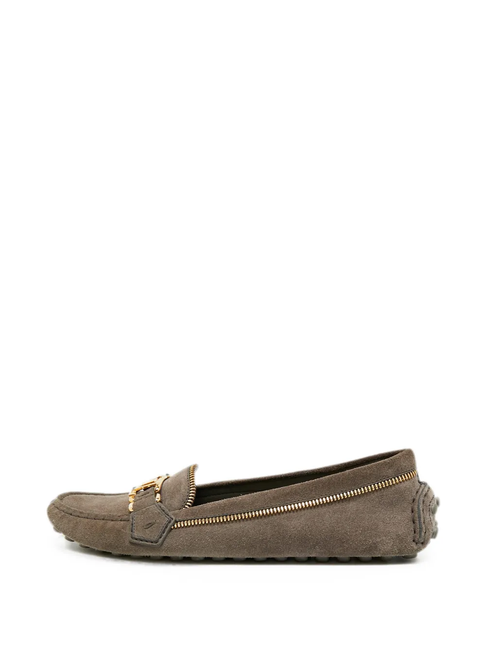 Louis Vuitton Pre-Owned LV zip-detail loafers - Grau