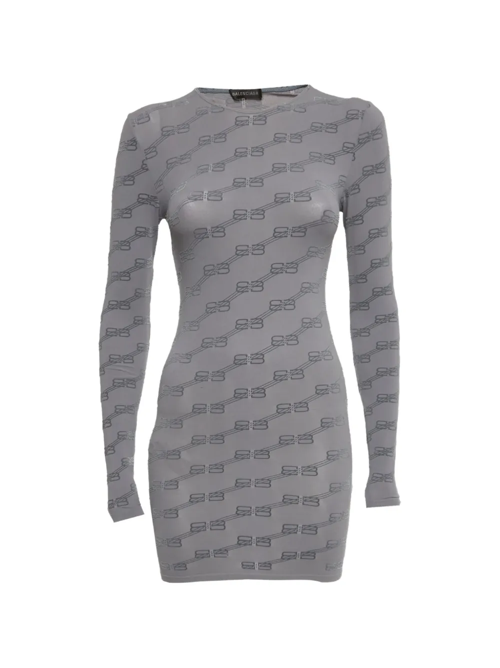 Balenciaga Pre-Owned Top BB Monogram jacquard - Grigio