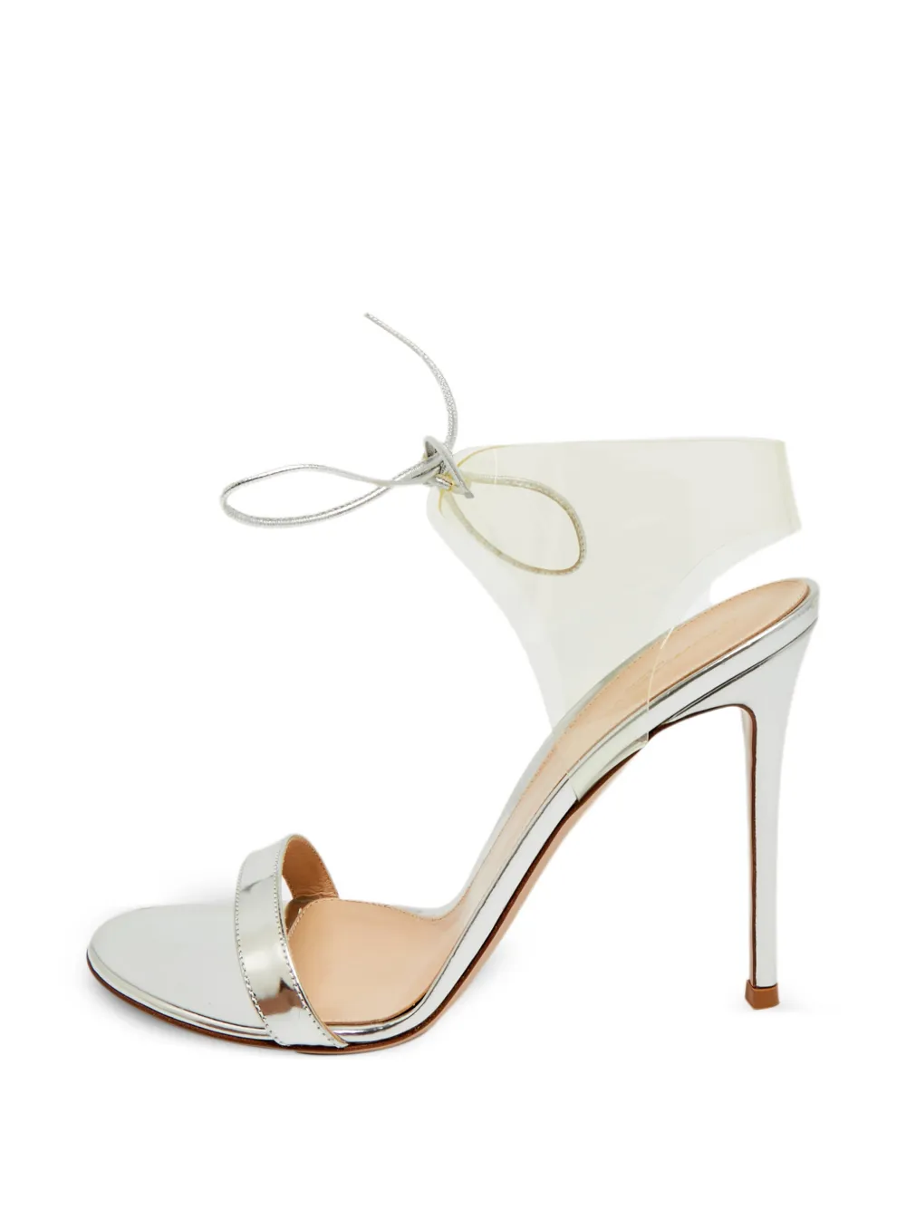Gianvito Rossi ankle-strap heeled sandals - Silber