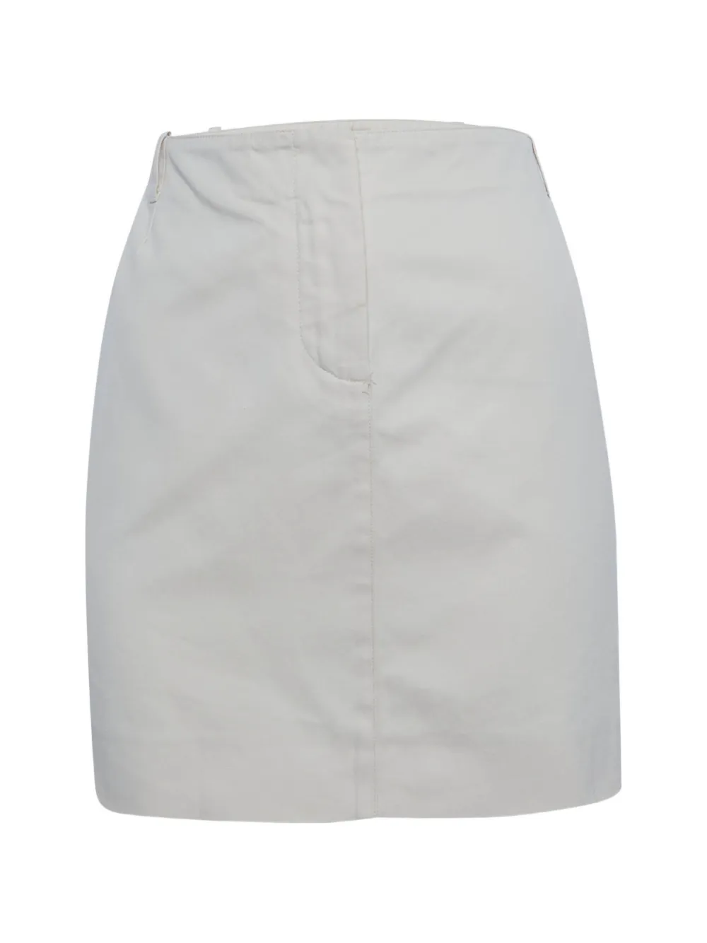 Chloé Pre-Owned tailored twill mini skirt - Toni neutri