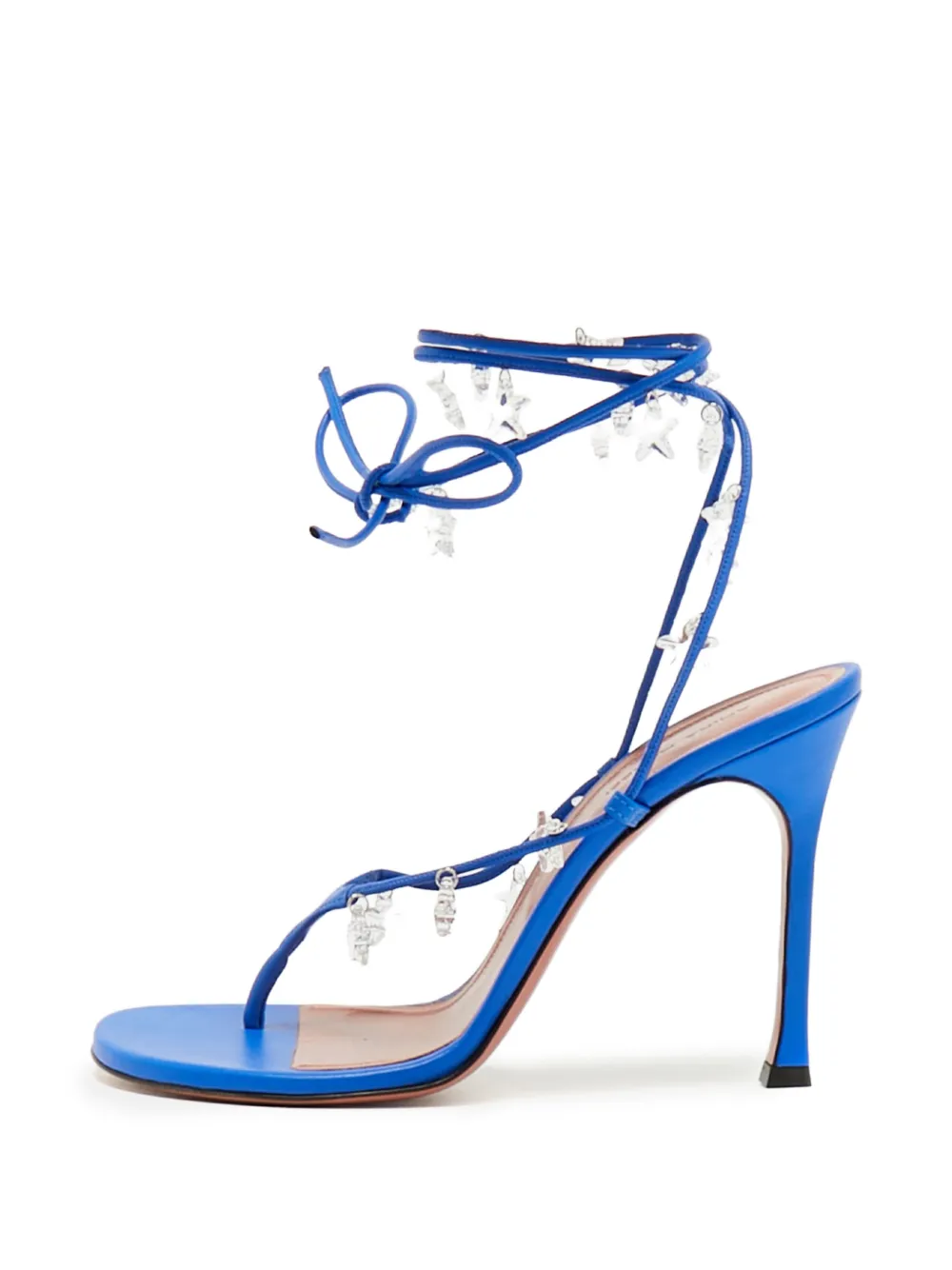 Amina Muaddi star-charm sandals - Blu